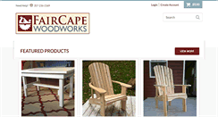 Desktop Screenshot of faircapewoodworks.com