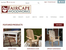 Tablet Screenshot of faircapewoodworks.com